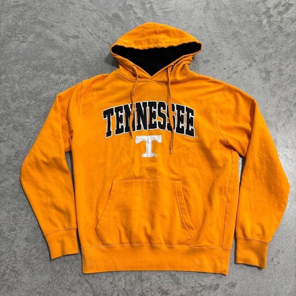 Vintage Tennessee Volunteers Orange Stadium Hoodie Collegiate Pullover Size S